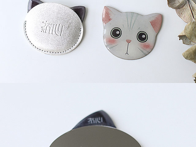 Cute Cat Head Mini Mirror