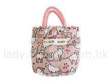 Pocket Kitty-Print Tote Bag
