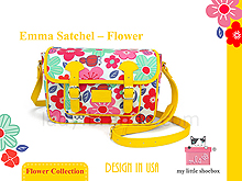My Little Shoebox Emma-Satchel - Flower
