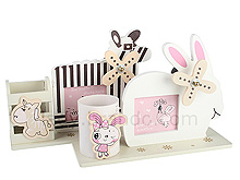 3-in-1 Zoo Photo Frame Pen Holder with Music Box