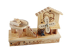 Woody Bear House Music Box