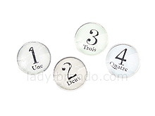 Vintage Number  Magnet Stick Set