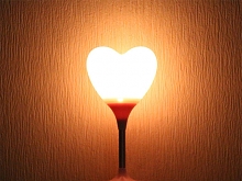 USB Heart Lamp