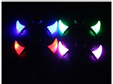 Mini Devil LED Horns Headband