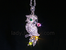 USB Jewel Parakeet Necklace Flash Drive