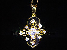 USB Jewel Cross Necklace Flash Drive