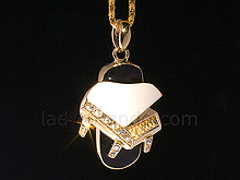 USB Jewel Piano Necklace Flash Drive