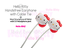 Hello Kitty Handsfree Earphone with Cable Tie