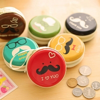 Moustache Round Purse