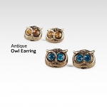 Antique Owl Earrings