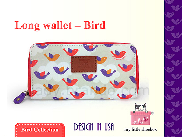 My Little Shoebox Long wallet - Bird