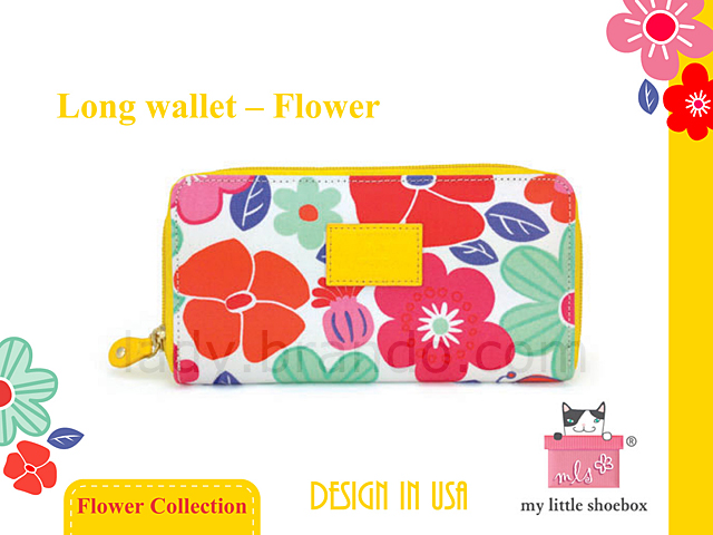 My Little Shoebox Long wallet - Flower
