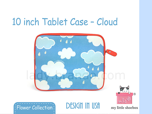 My Little Shoebox 10 inch Tablet case - Cloud