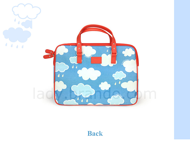 My Little Shoebox 13 inch Laptop Carry case - Cloud