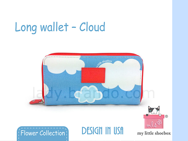 My Little Shoebox Long wallet - Cloud