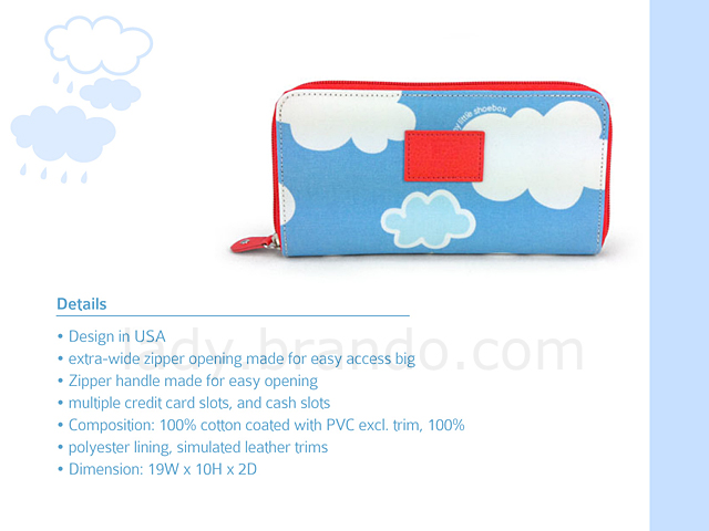 My Little Shoebox Long wallet - Cloud