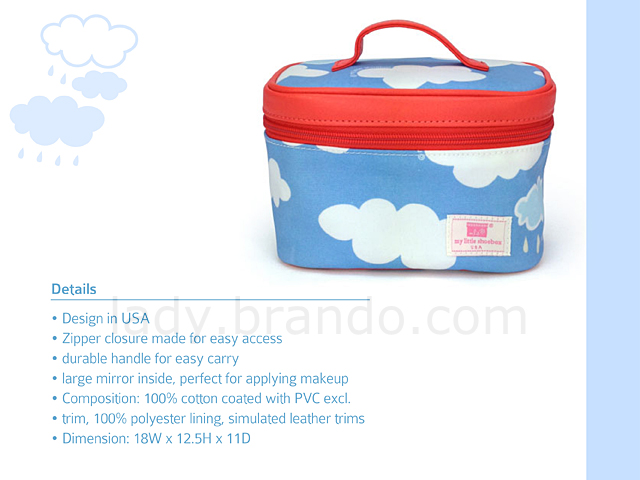 My Little Shoebox Travel Cosmetic bag  - Cloud