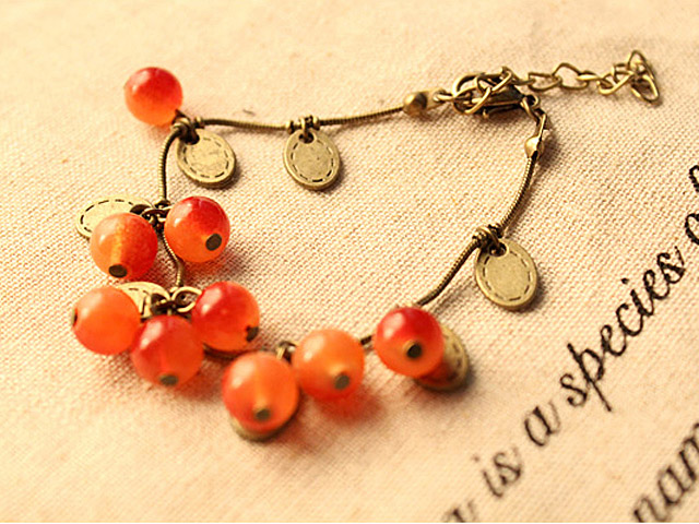 Retro Cherry Bracelet