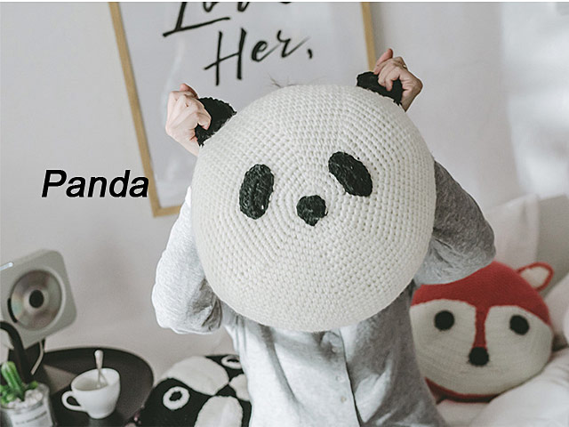 Cute Animal Hand-Crocheted Cushion