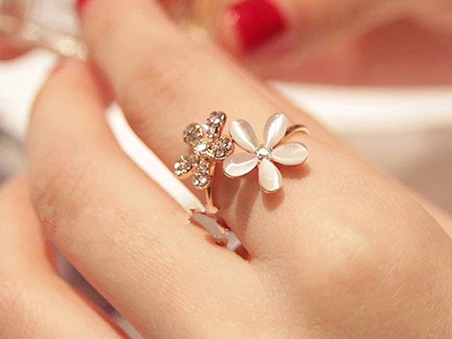 Jewel Flower Ring