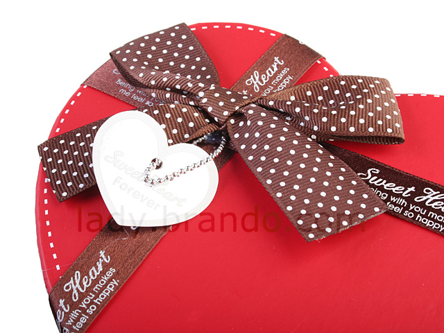 Heart Shaped Polka Dot Paper Gift Boxes