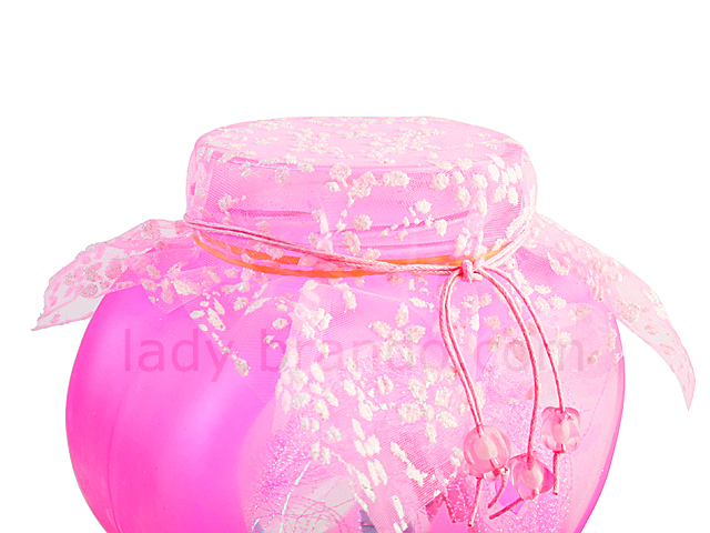 Elegant Pink Glass Bottle