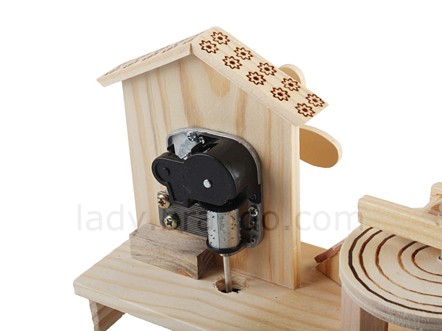 Woody Bear House Music Box