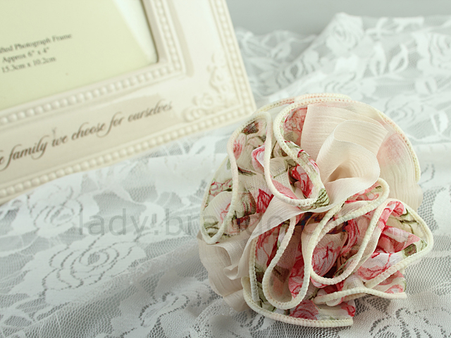 Floral Sheer Sphere Hair Clip