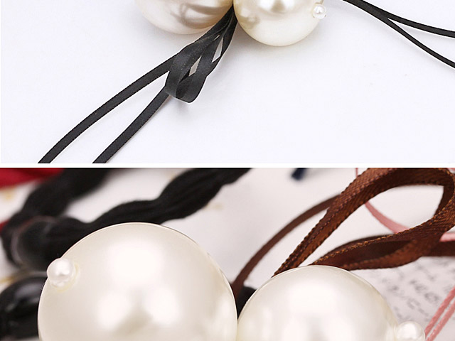 Pearl Ribbon Hair Band