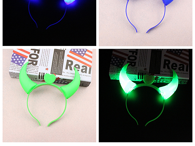 Devil LED Horns Headband