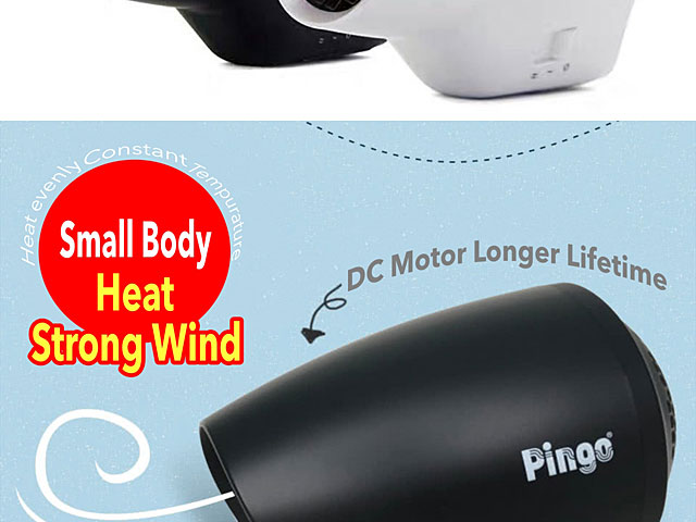 Pingo Qmini Travel Hair Dryer