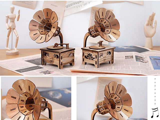 Retro Phonograph Music Box