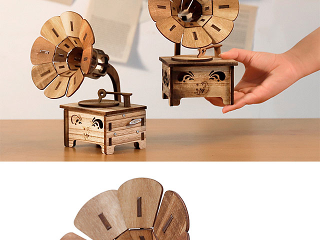 Retro Phonograph Music Box