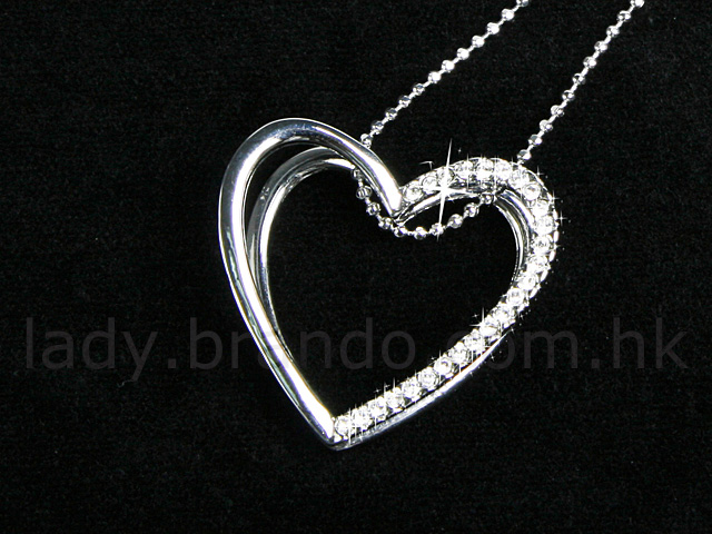 Heart-to-Heart Crystal Necklace