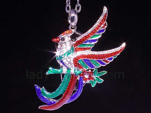 USB Jewel Phoenix Necklace Flash Drive