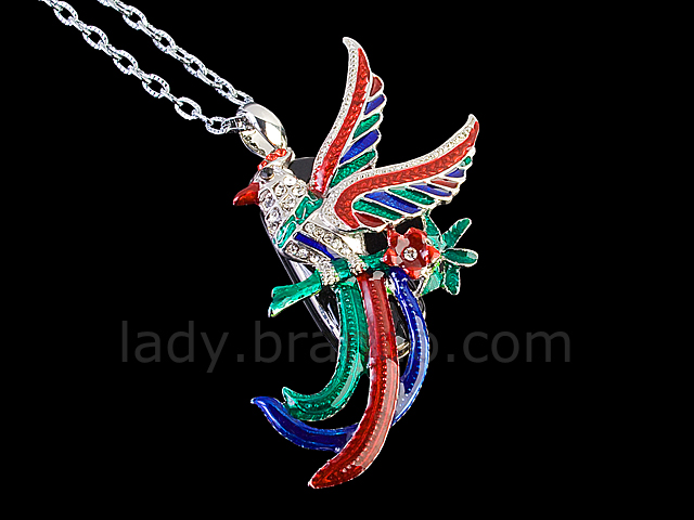 USB Jewel Phoenix Necklace Flash Drive