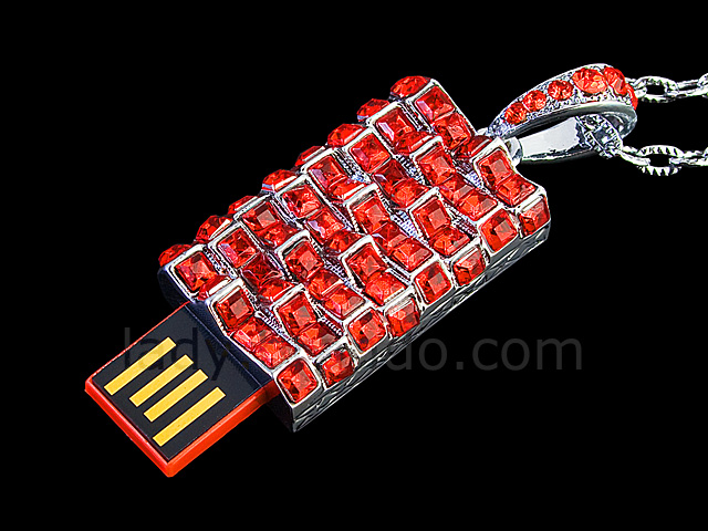 USB Jewel Elegant Pendant Nacklace Flash Drive