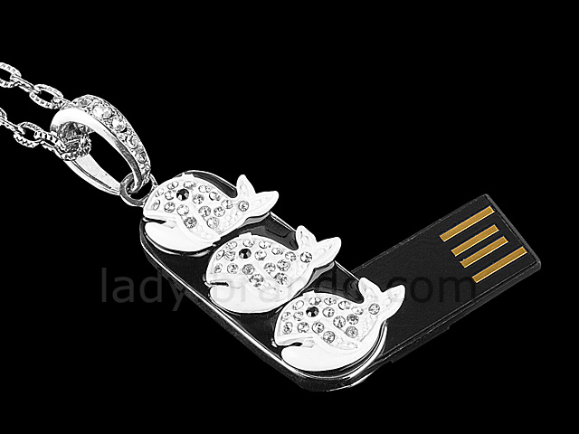 USB Jewel Fish Necklace Flash Drive II