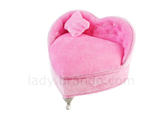 Heart-Shaped Sofa Style Jewel Box