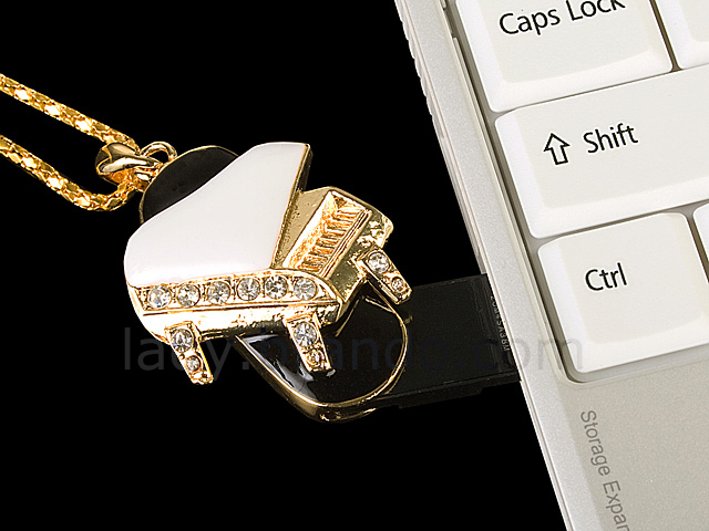 USB Jewel Piano Necklace Flash Drive