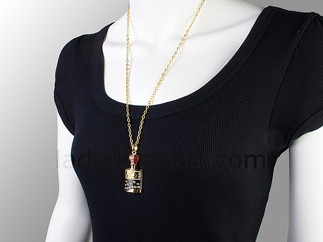 USB Jewel Perfume Bottle Necklace Flash Drive