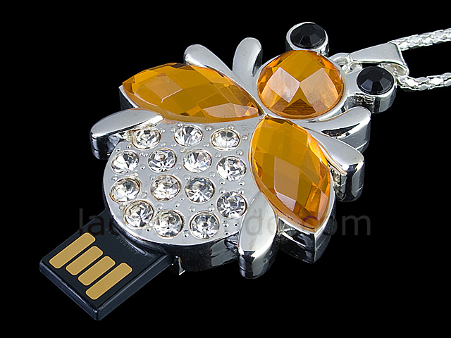 USB Jewel Bee Necklace Flash Drive II