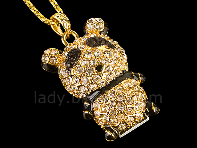 USB Jewel Panda Necklace Flash Drive II