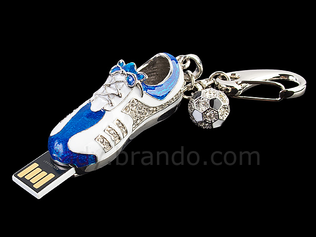 USB Jewel Sports Shoe Keychain Flash Drive