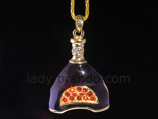 USB Jewel XO Bottle Necklace Flash Drive