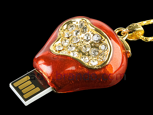 USB Jewel Apple Necklace Flash Drive III