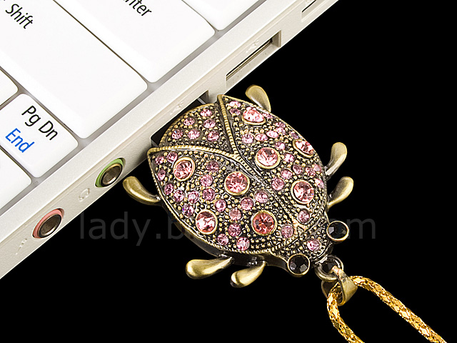 USB Jewel Ladybug Necklace Flash Drive II