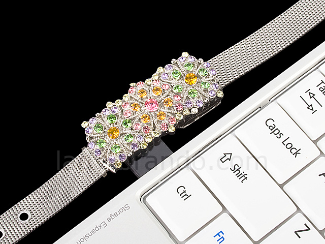 USB Jewel Flowers Bracelet Flash Drive