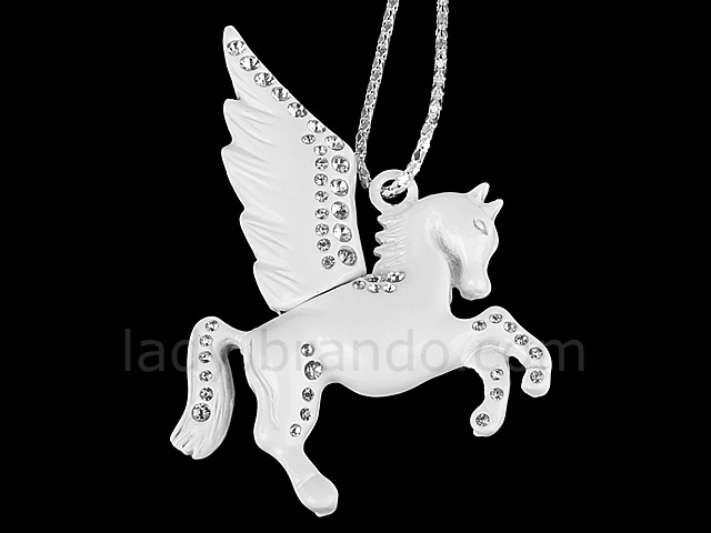 USB Jewel Pegasus Necklace Flash Drive