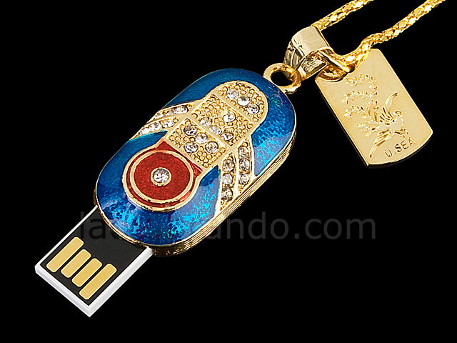 USB Jewel Great Pendant Necklace Flash Drive